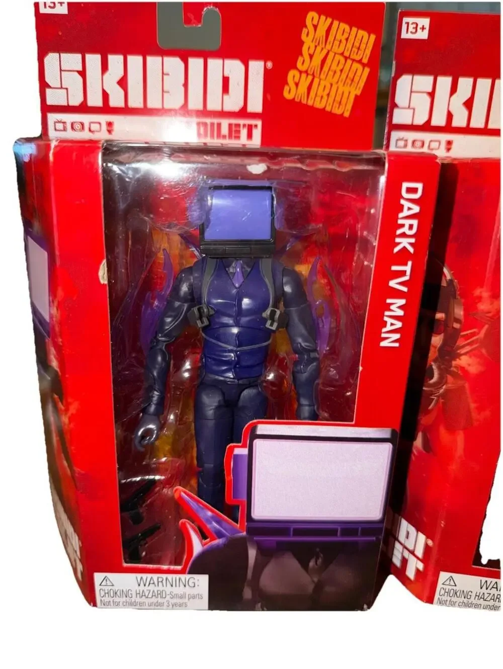 Lot Of TWO Skibidi Toilet Deluxe Figure Series Dark TV Man And Berserker Skibidi